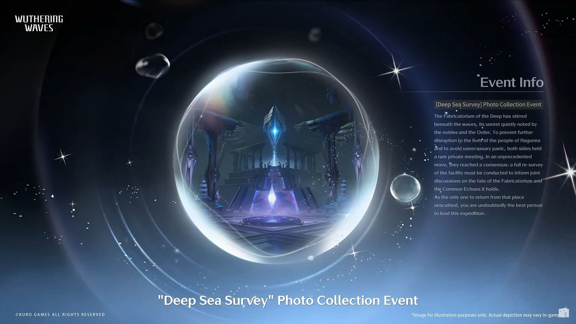 Deep Sea Survey photo collection event (Image via Kuro Games)